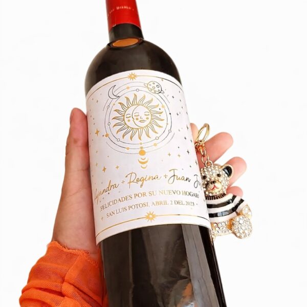 Etiqueta personalizada para botella